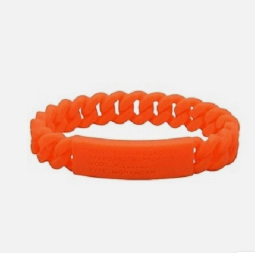 Mark Jacobs Vibrant Orange Silicone Bracelet 3/$40